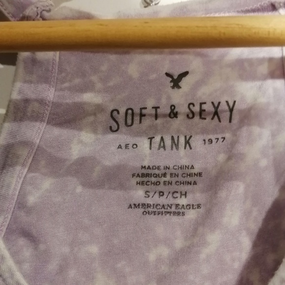 AMERICAN EAGLE Soft&Sexy Choker Tank Purple NWOT - Picture 4 of 5